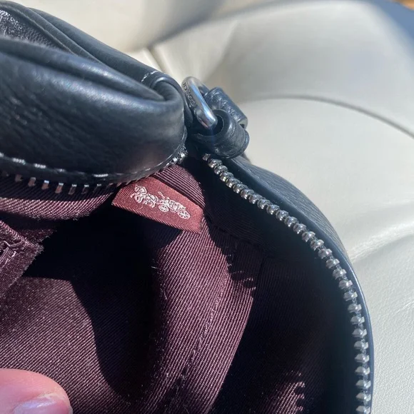 Coach Signature Black and Gray Crossbody Bag - Picture 8 of 10